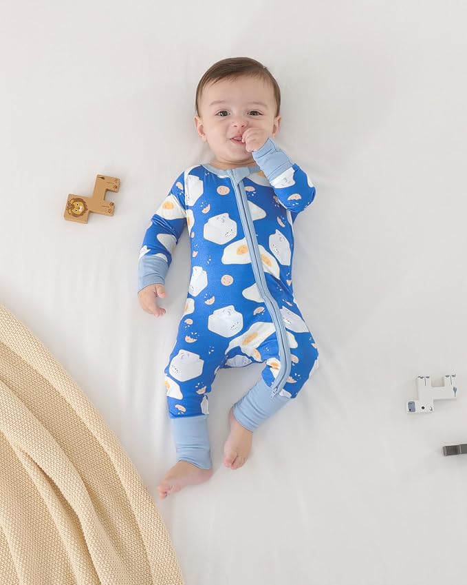 GUISBY Baby Footless Pajamas, Rayon of Bamboo, NB-2T | Rayon of bamboo softness - Image 5