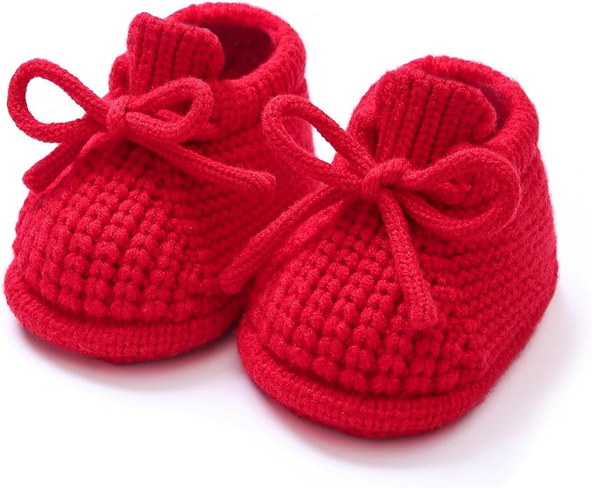 Baby Booties Infant Booties Knit Newborn Shoes by LOYFOKY