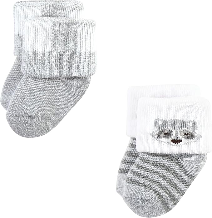 Hudson Baby Baby 8-pack Cotton Rich Newborn and Terry Socks - Image 6