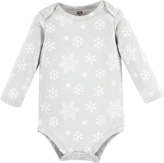 Hudson Baby Baby Girls' Cotton Long-sleeve Bodysuits 3-pack - Image 4