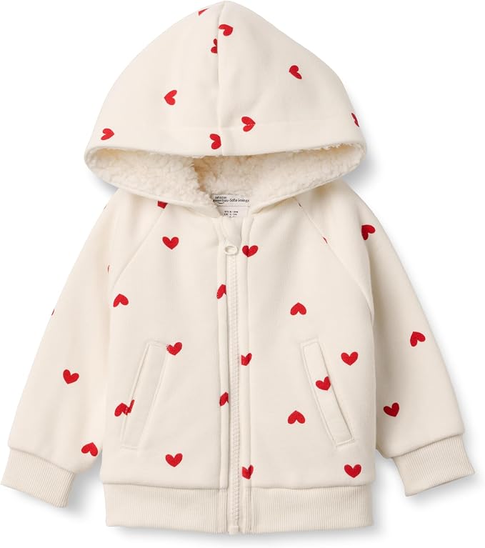 Amazon Essentials x Sofia Grainge Unisex Toddlers and Babies' Zip Hoodie by AmazonEssentials
