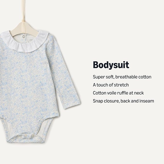 Amazon Essentials x Sofia Grainge Baby Girls' Long Sleeve Cotton Ruffle Collar - Image 2