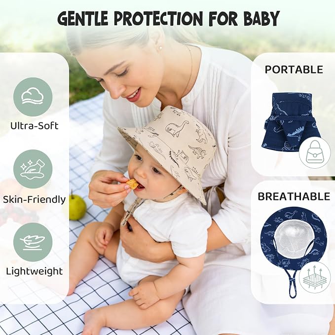 Durio 2-Pack Baby Bucket Hat - Image 5