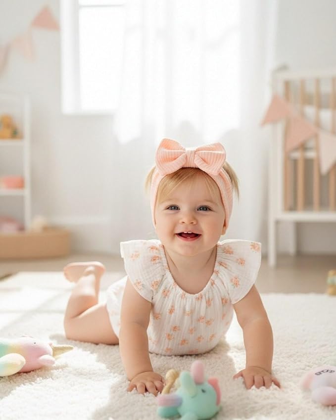 Renotemy Newborn Baby Girl Clothes Coming Home Summer Outfits Preemie-18M | - Image 3