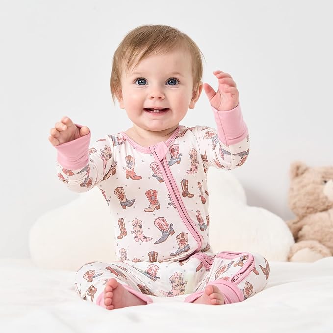 pureborn Baby Sleeper Viscose from Bamboo Zipper Footies 0-24 Months - Image 2