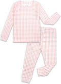 moimoln Cotton Modal Baby Toddler Pajamas Check Solid Leopard 6M-8Y by moimoln