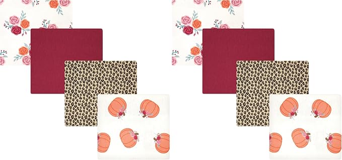 Hudson Baby Unisex Baby Cotton Flannel Receiving Blankets, Cutest Pumpkin by HudsonBaby