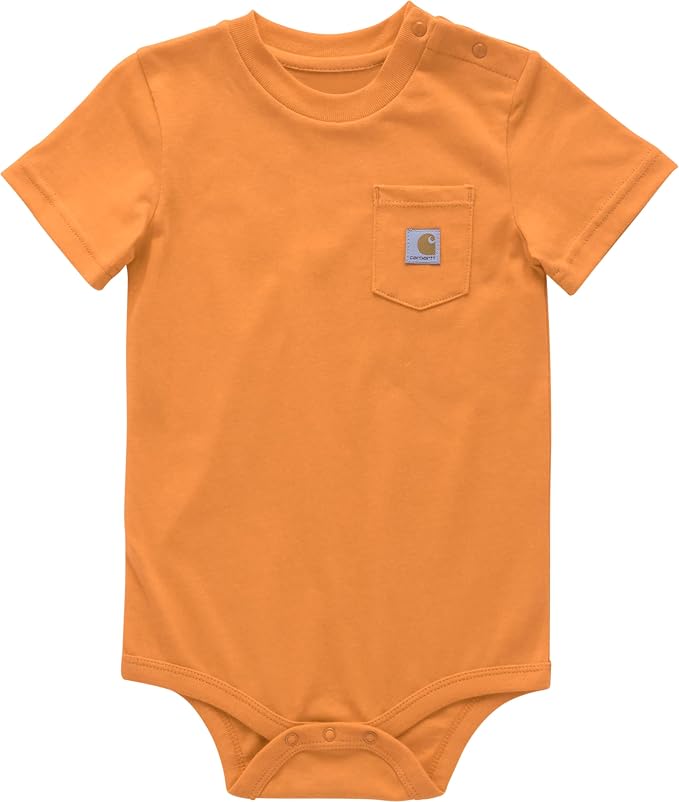 Carhartt Unisex Baby, Short-sleeve Bodysuit Pocket T-shirt | Cotton Jersey | by Carhartt