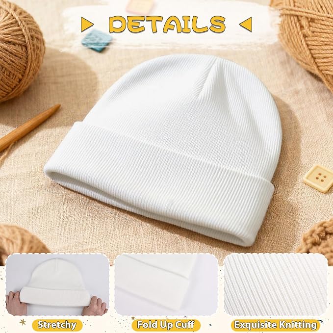 ZOORON Toddler Beanie Baby Kids Beanies Warm Winter Hat Knit Skull Cap - Image 5