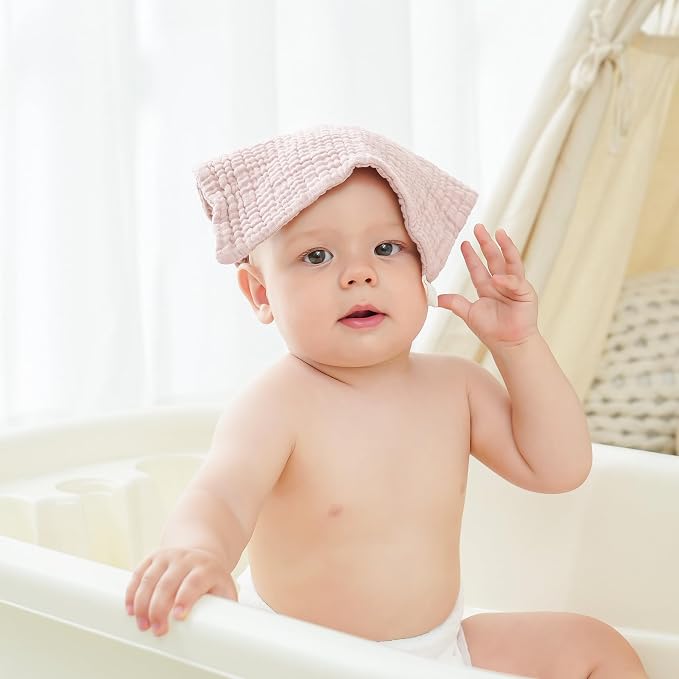 Bearmoss Muslin Burp Cloths 100% Cotton Cloths Baby Burp Cloths Muslin - Image 2