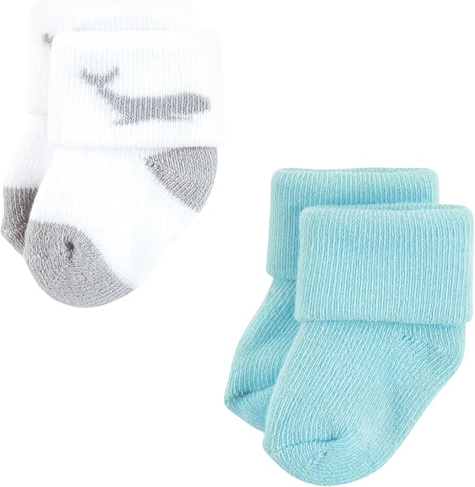 Hudson Baby Baby 8-pack Cotton Rich Newborn and Terry Socks - Image 4