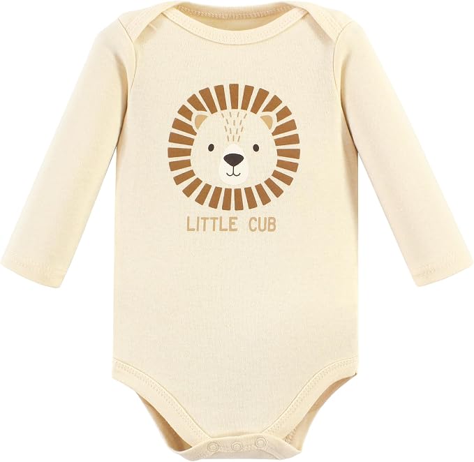 Hudson Baby baby-boys Cotton Long-sleeve Bodysuits 5-pack - Image 3