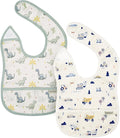 haakaa Waterproof Baby Bibs for Eating 2pcs for 6-24M by haakaa