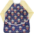 Infant Toddler Baby Waterproof Sleeved Bib, Bib with Sleeves&Pocket, 6-24 Months