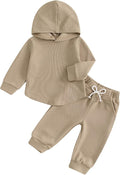 Thorn Tree Infant Baby Boys Pants Set Hooded Solid Sweatshirt Top Pocket by ThornTree