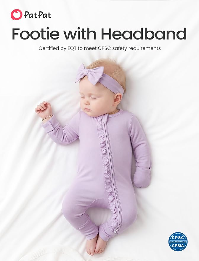 PATPAT Bamboo Viscose Baby Footie - Image 2