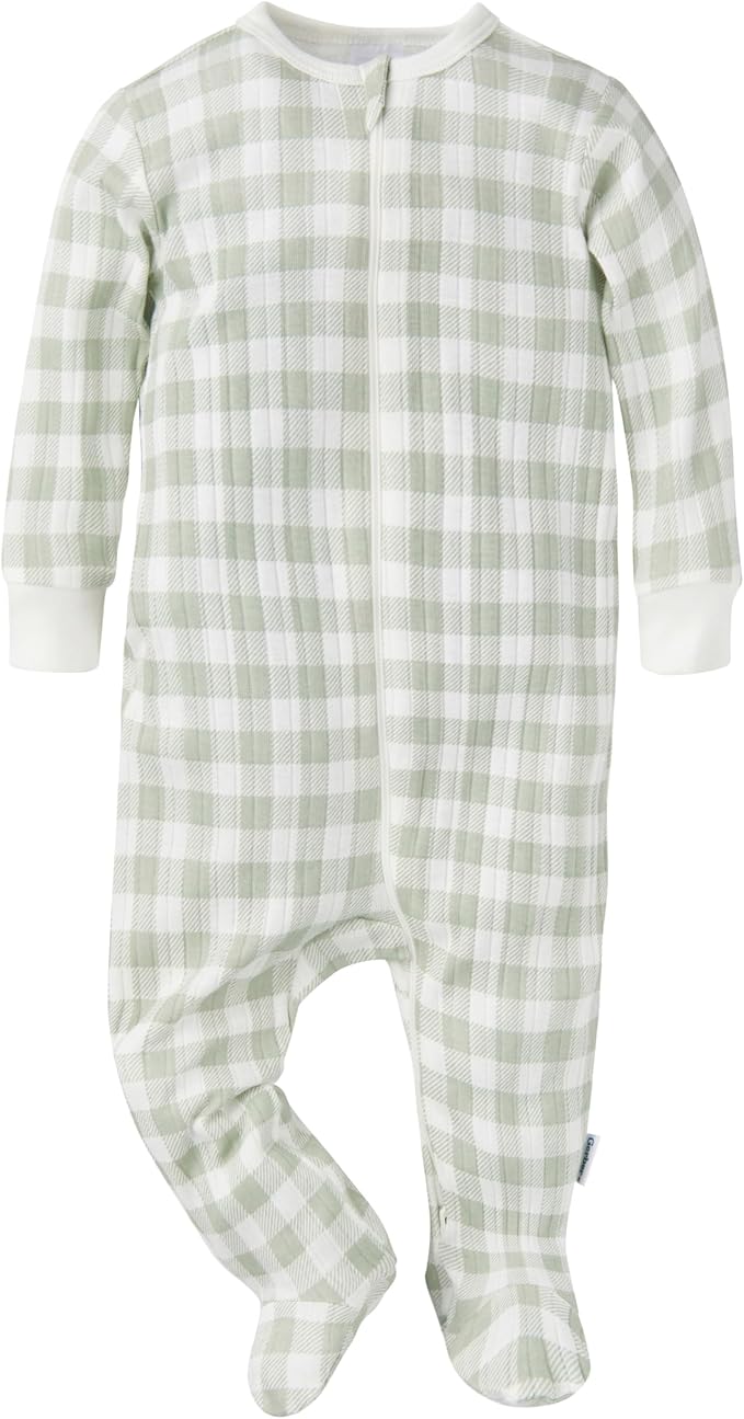 Gerber baby-girls Baby Unisex 2-pack 2-way Zip Textured Sleep 'N Play - Image 4