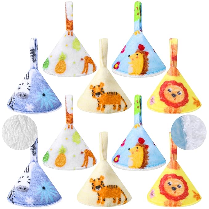 Suhine 10 Pcs Baby Boy Pee Shield Diaper Changing Accessory Reusable Pee Covers Baby Boy Cap for Newborn Boys(Lovely)