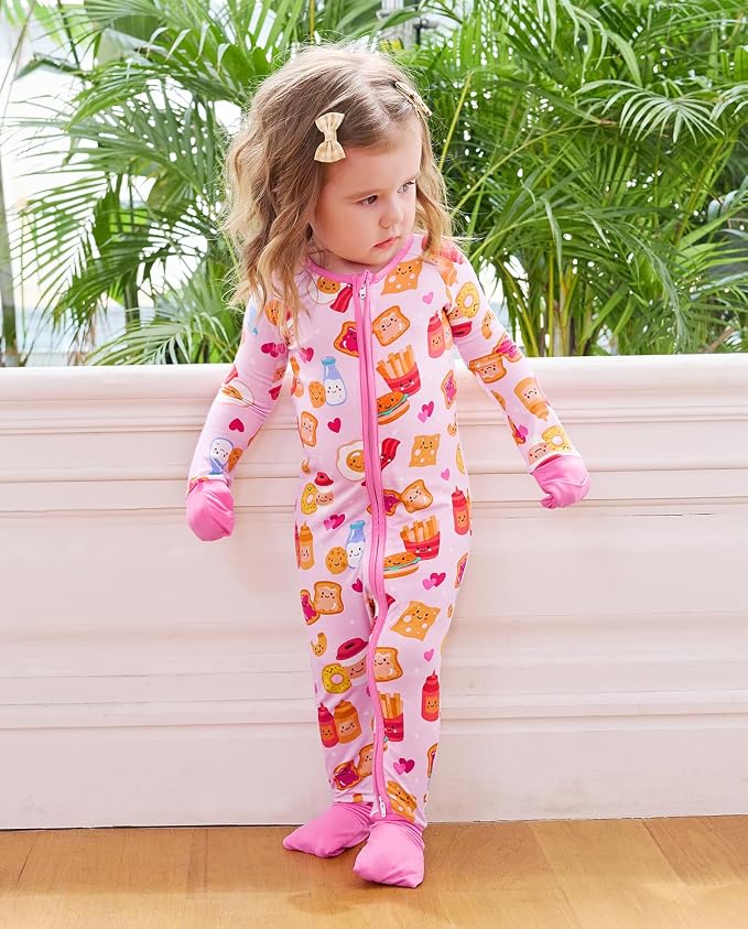 babee Reshinee Viscose derived from bamboo Baby Pajamas Convertible Footie - Image 9