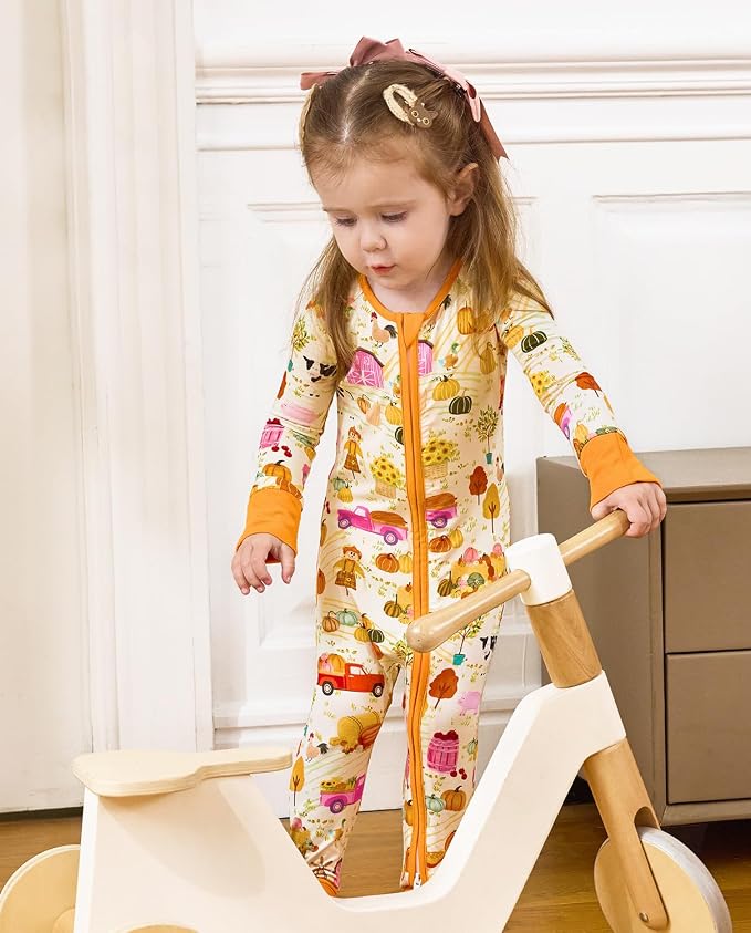 babee Reshinee Viscose derived from bamboo Baby Pajamas Convertible Footie - Image 7