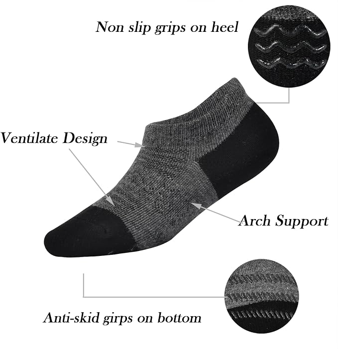 Toddler Little Girls Boys No Show Socks Cotton Low Cut Socks - Image 3