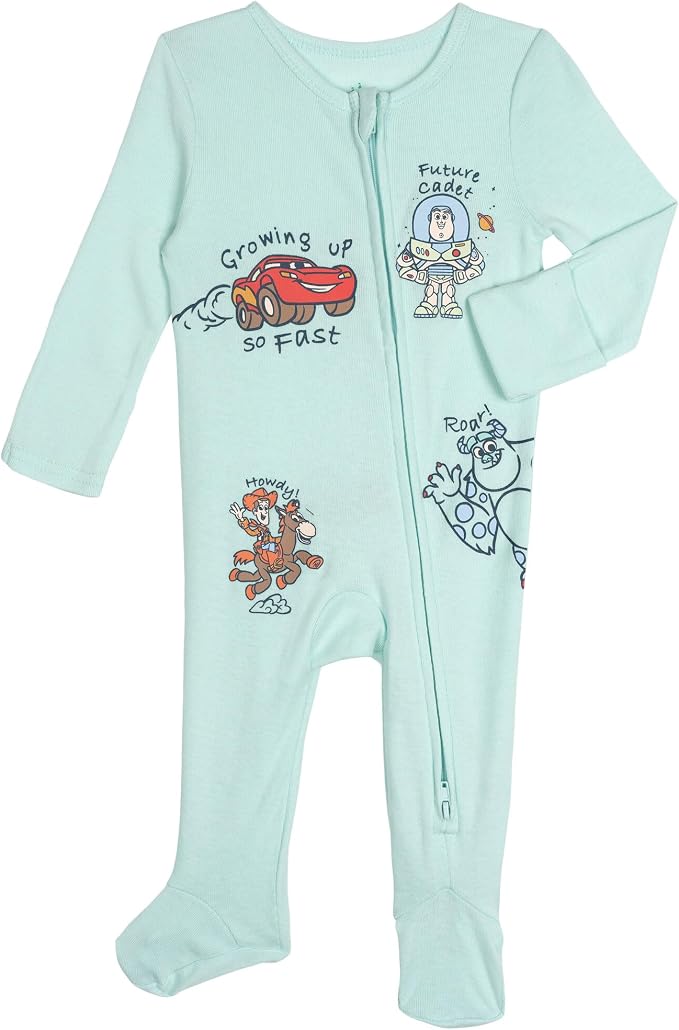 Disney Baby Boys' 2-Pack Footed One-Piece Sleep N' Play Newborn to Infant - Image 2