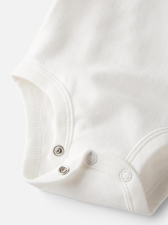 little planet by carter's Unisex Baby 3-pack Short Sleeve Bodysuits Made - Image 2