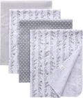 Gina Era Flannel Receiving Blankets, Baby Swaddle Blankets 100% Cotton 4 Pcs by GinaEra