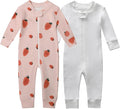 Owlivia Organic Cotton Baby Boy Girl Zip up Sleep 'N Play Pjs, Footless, Long Sleeve