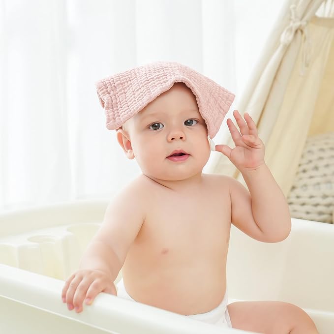 Bearmoss Muslin Burp Cloths 100% Cotton Cloths Baby Burp Cloths Muslin - Image 2