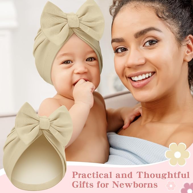 6 Pcs Newborn Satin Bonnet for Infant Months - Image 7