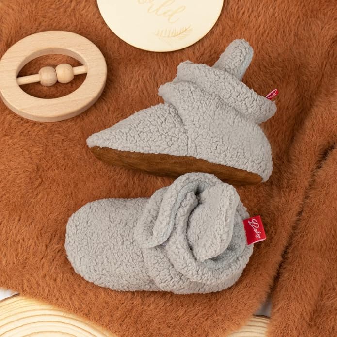 Sawimlgy Newborn Infant Baby Girl Boy Cotton Booties Stay On Sock Slippers Soft - Image 4