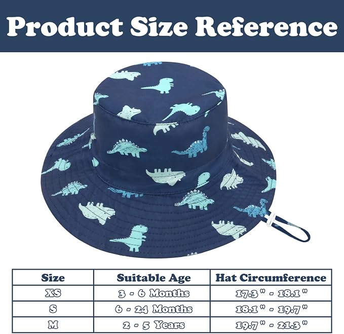 Sarfel Baby Sun Hat Summer Baby Boy Hats UPF 50+ Sun Protection Toddler Hat - Image 7