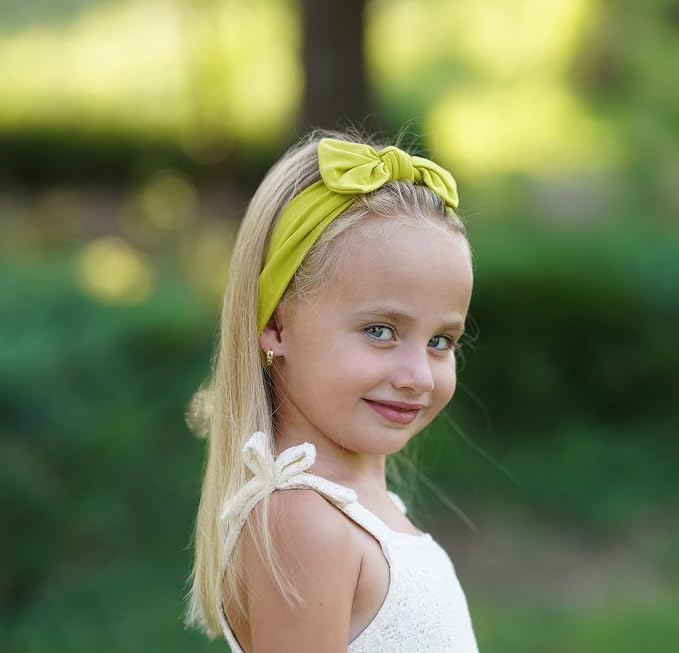 Baby Girl Headbands-Infant, Toddler Cotton Handmade Hairbands - Image 5
