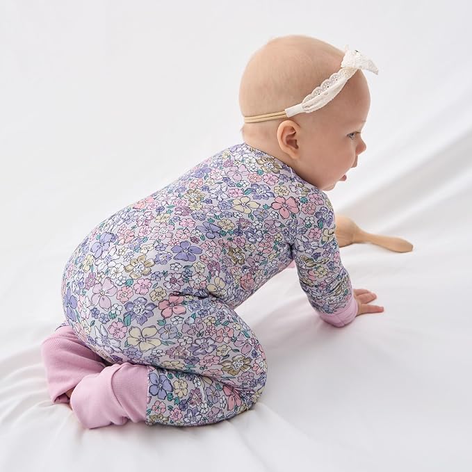 pureborn Baby Sleeper Viscose from Bamboo Zipper Footies 0-24 Months - Image 7
