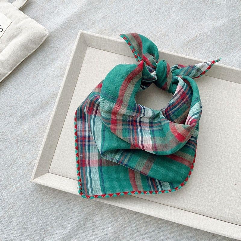 Double Layers Two Tones Dog Cotton Bandana Bibs Scarf DCB20 G&R - Image 4