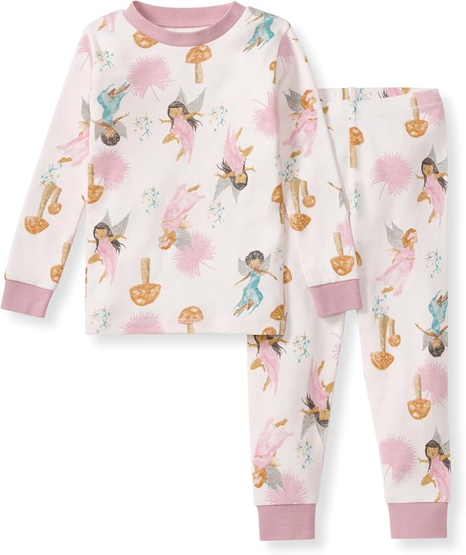 Burt's Bees Baby Girls Organic Cotton Pajamas, Toddler PJ Set, 2-PC | Soft by BurtsBeesBaby