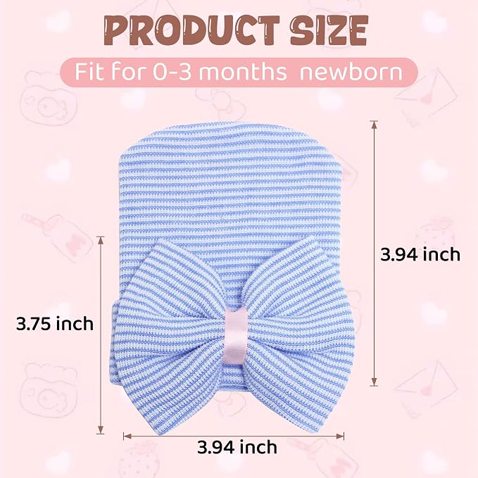Zando Hospital Newborn Hat Girl - Image 5