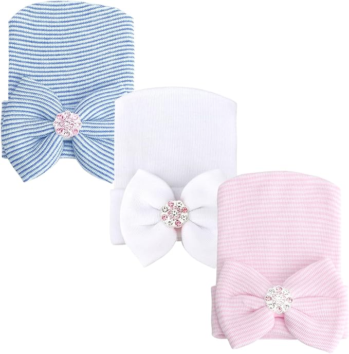 AQOKKA Newborn Baby Girl Hats - Image 7