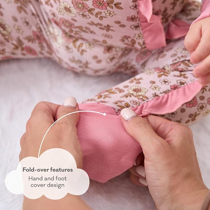 pureborn Baby Sleeper Viscose from Bamboo Zipper Footies 0-24 Months - Image 5