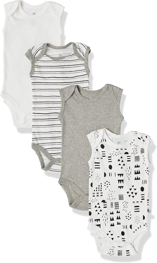 HonestBaby baby-boys Sleeveless Bodysuits One-piece 100% Organic Cotton by HonestBaby