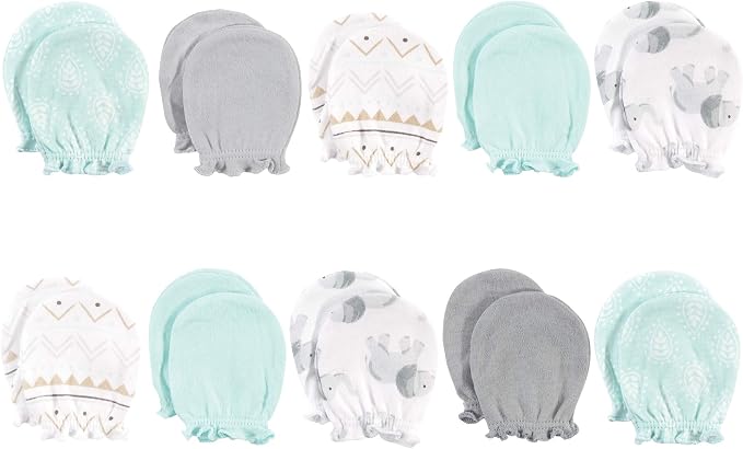 Hudson Baby Baby Hudson Baby Unisex Baby Cotton Scratch Mittens, One Size by HudsonBaby