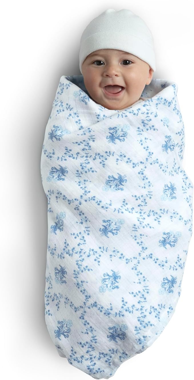 Delta Children 100% Cotton Muslin Baby Receiving Blankets - Image 8