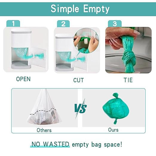 Diaper Pail Odor Locking, with Child-Safe Lock, Cost-Effective Refill System, Holds up to 20 Newborn Diapers, White