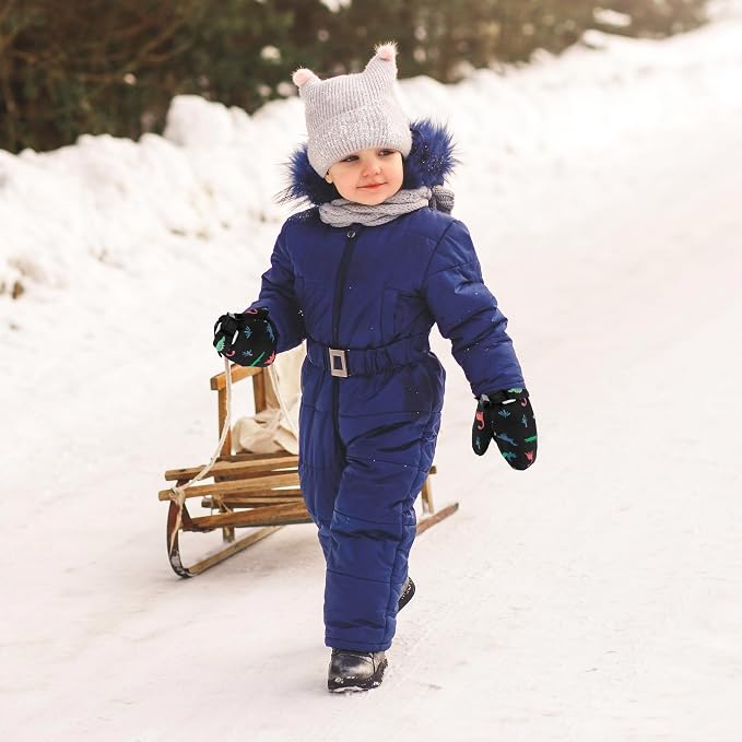Toddler Mittens Lined Fleece Snow Gloves - Image 6