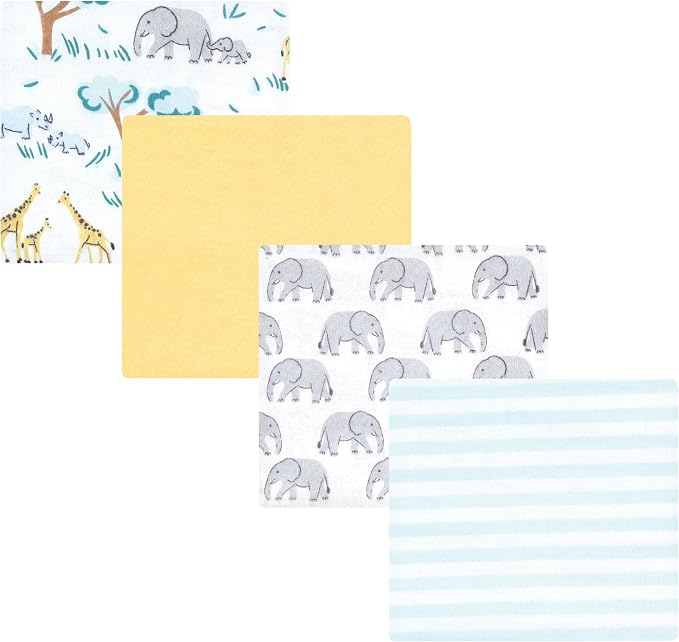 Luvable Friends Little Treasure Flannel Receiving Blankets 4pk by Luvable+Friends