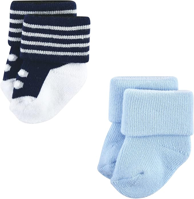 Hudson Baby Baby 8-pack Cotton Rich Newborn and Terry Socks - Image 6