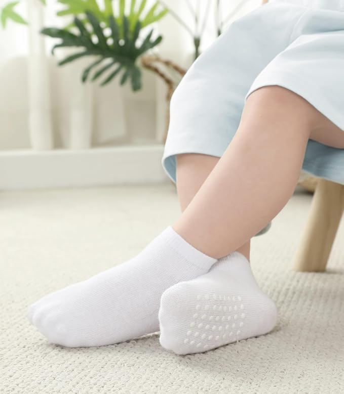 Baby Non-Slip Ankle Socks 12 Pack Soft Cotton - Image 2