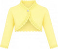 Lilax Little Girls' Knit Long Sleeve Button Closure Bolero Cardigan Shrug by Lilax