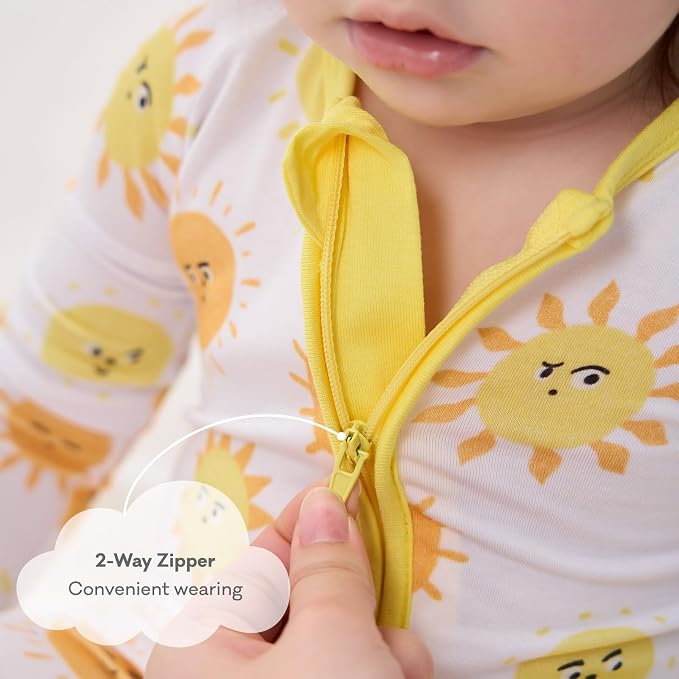 pureborn Baby Sleeper Viscose from Bamboo Zipper Footies 0-24 Months - Image 5